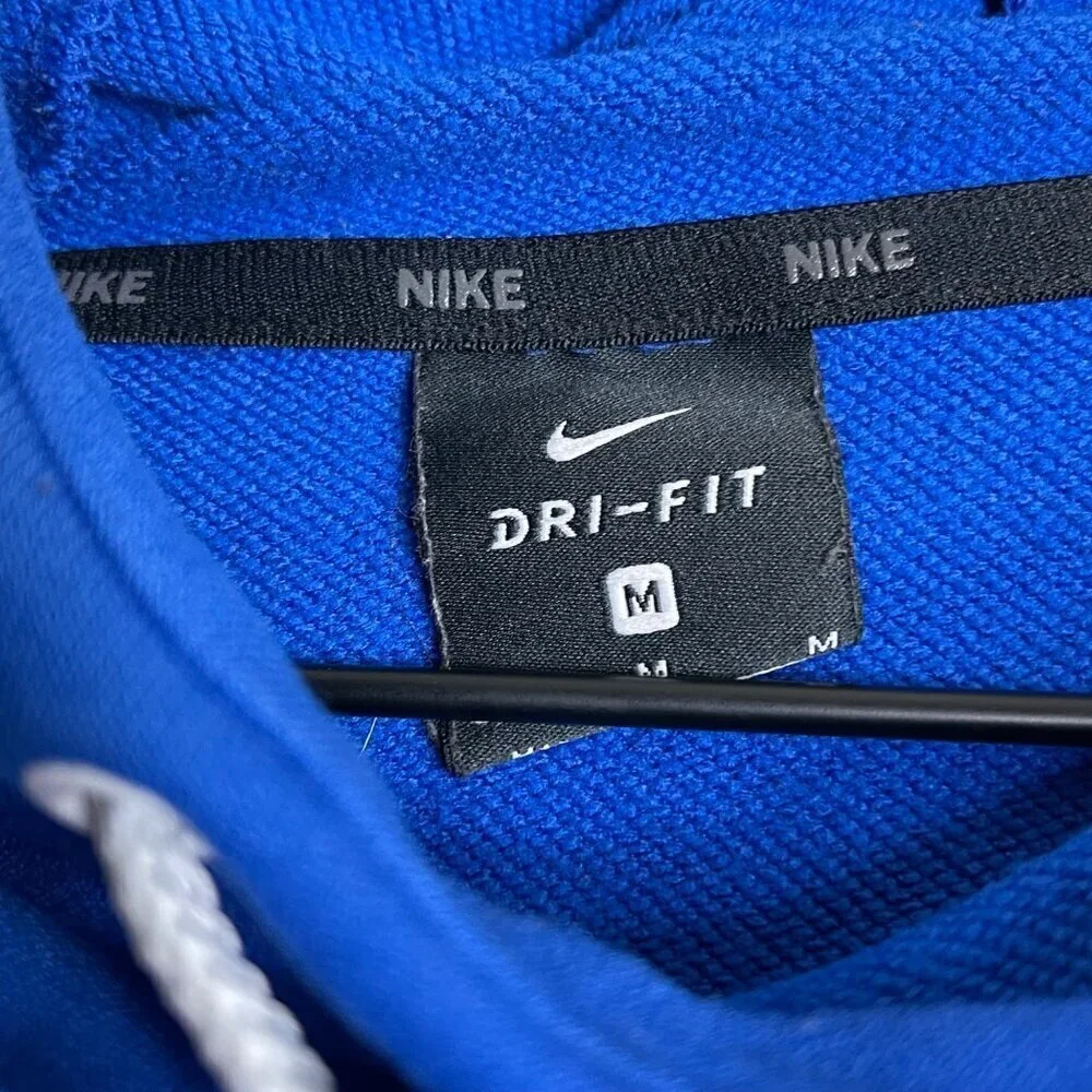 Nike Blue Hoodie with White Swoosh – Women’s Medium
